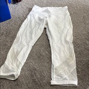 Lululemon white lace legging